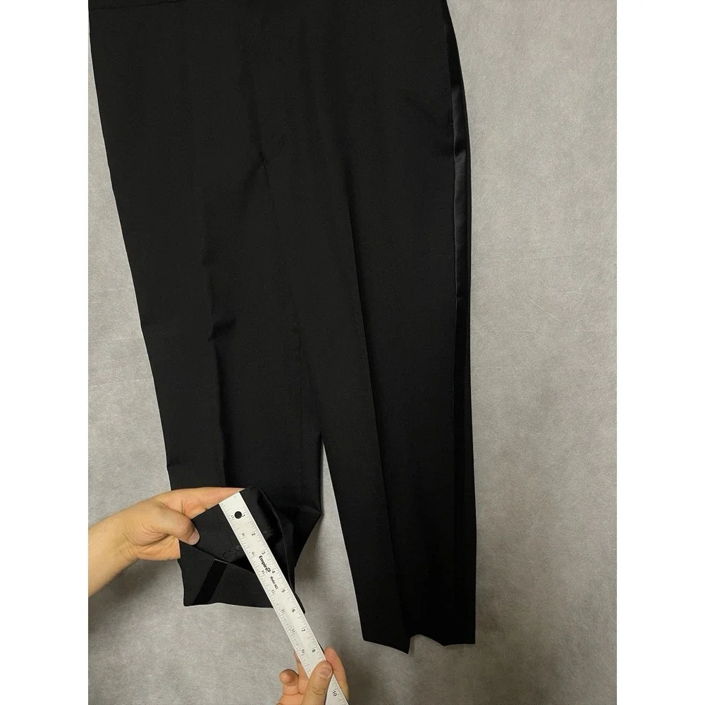 Jos A Bank Tuxedo Suit Men 40S Blk 1B Wool Wedding Prom Mason Formal W34X29 Luxe